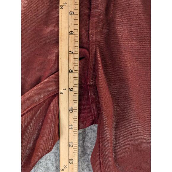 Banana Republic Skinny Jeans 28 Women's Mid-Rise Red Pants 29" Inseam Stretch - Picture 5 of 10